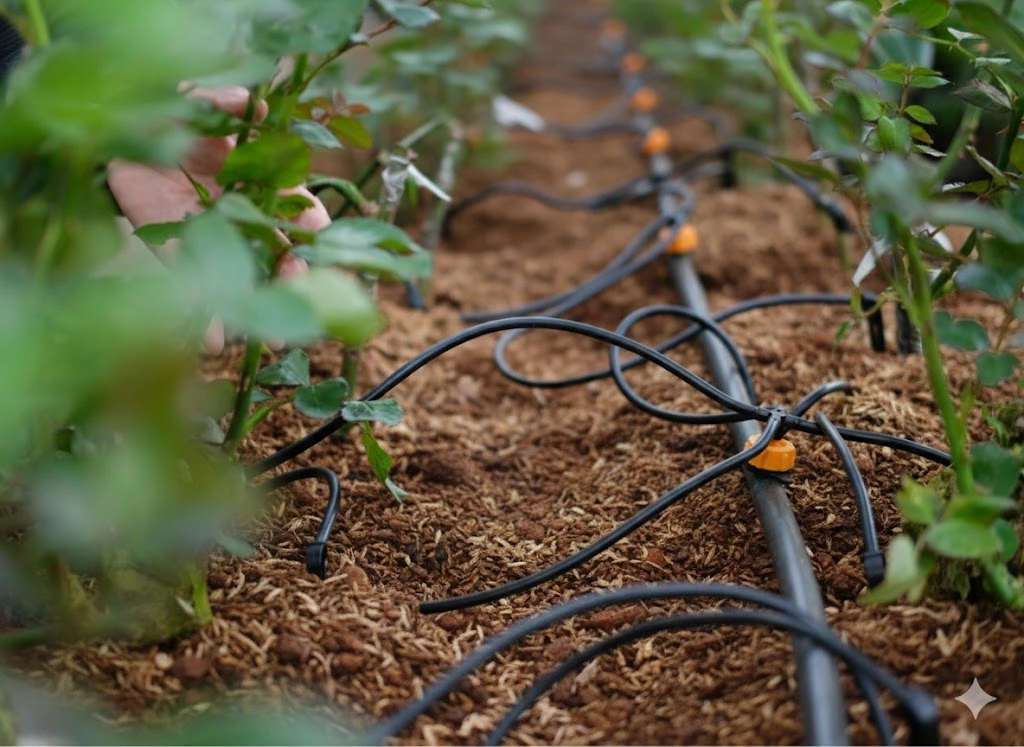 Goutte à goutte pour irrigation des plantation - omnisservici pysagisme