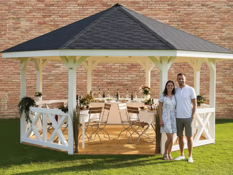 Installation pavillon de jardin  gloriette, tonnelle ou kiosque - OmniServici