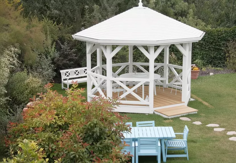 Installation pavillon de jardin  gloriette, tonnelle ou kiosque - OmniServici