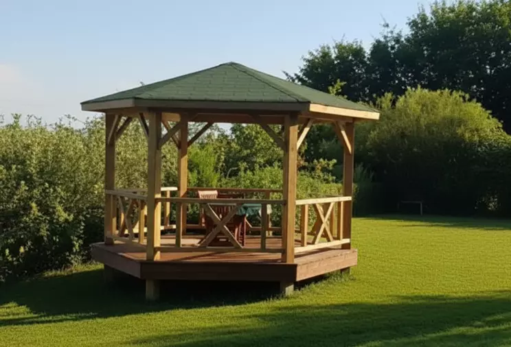 Installation pavillon de jardin  gloriette, tonnelle ou kiosque  - OmniServici