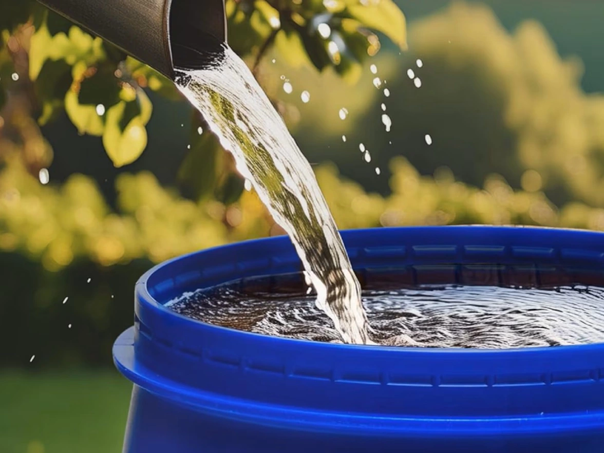 Recuperer eau de pluie pour arroser - Omniservici