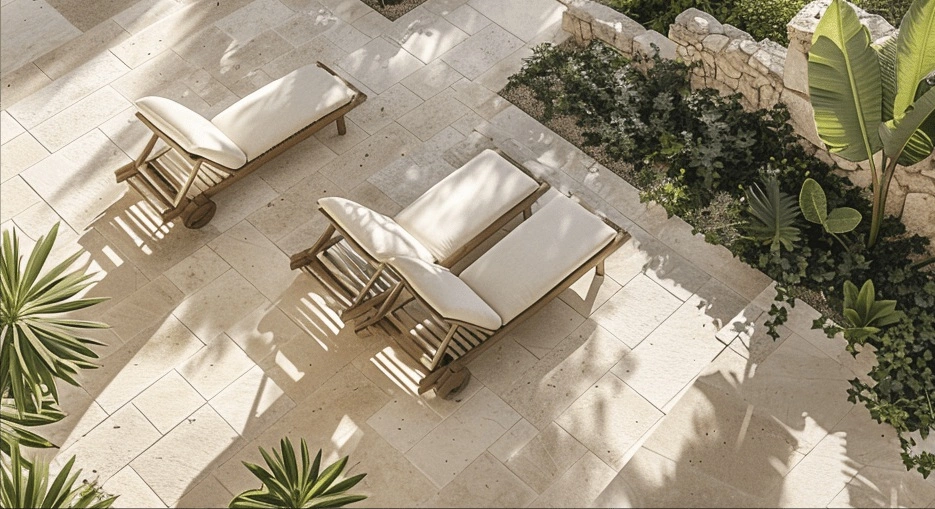 terrasses en pierre naturelle - Omniservici