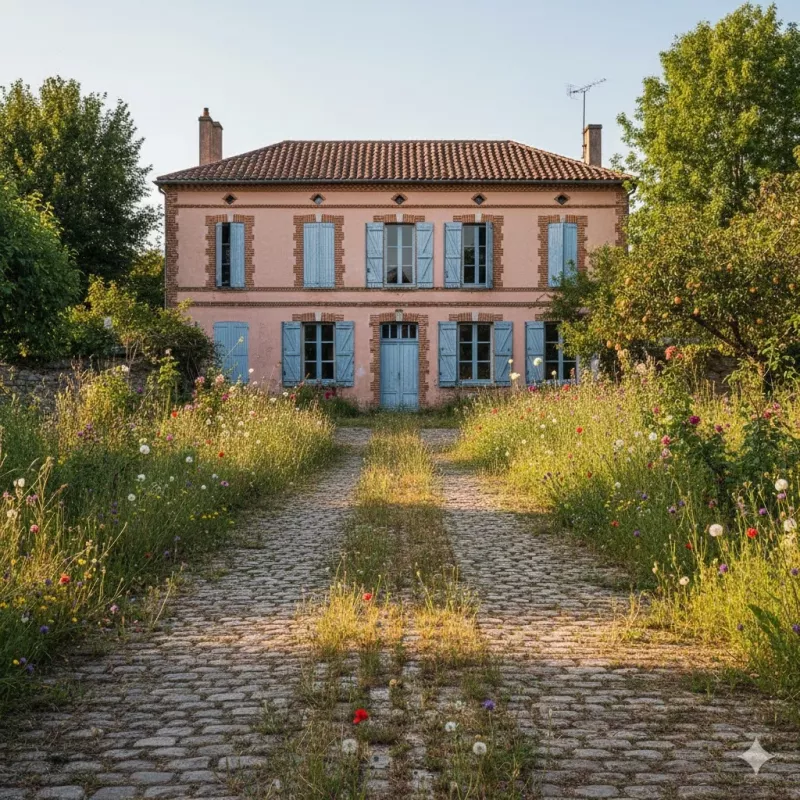 Allée en pierre à désherber - omniservici paysagissme