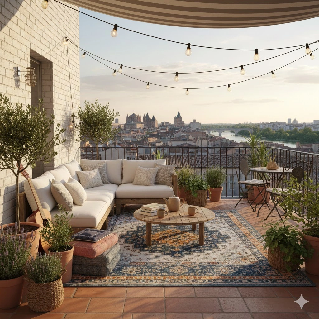 Aménagement terrasse toulouse - omniservici paysagisme